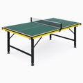 Table de tennis de table 274 x 152.5 x 76 cm en acier vert et jaune avec filet